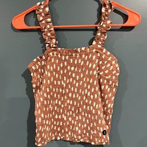 Abercrombie & Fitch Ruffled Tank Top, Small